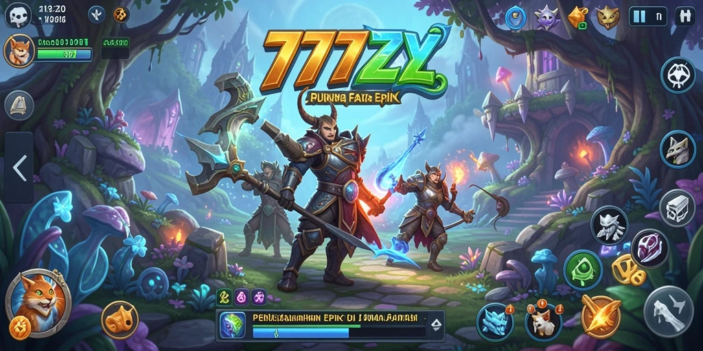 Tampilan gameplay RPG yang mendebarkan di 777ZX.