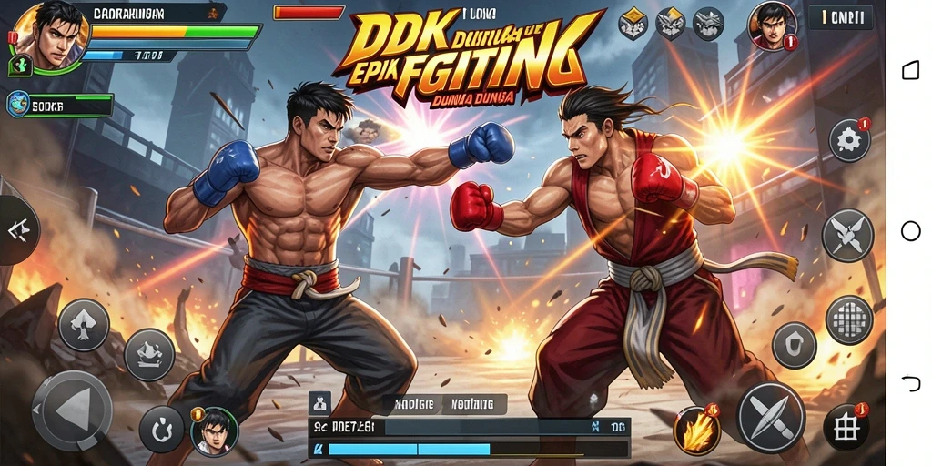 Tampilan menarik dari gameplay DKK dalam pertarungan yang mendebarkan.