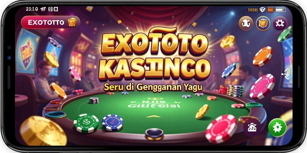 Tampilan menarik gameplay Kasino EXOTOTO yang mendebarkan dan penuh warna.