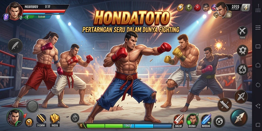 Gameplay seru HONDATOTO yang menampilkan pertarungan mendebarkan.