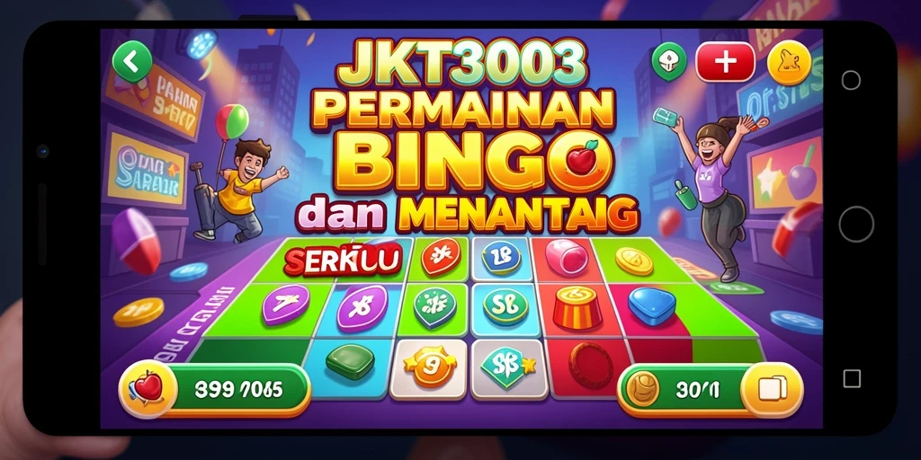Gameplay JKT303 menampilkan suasana seru permainan Bingo.