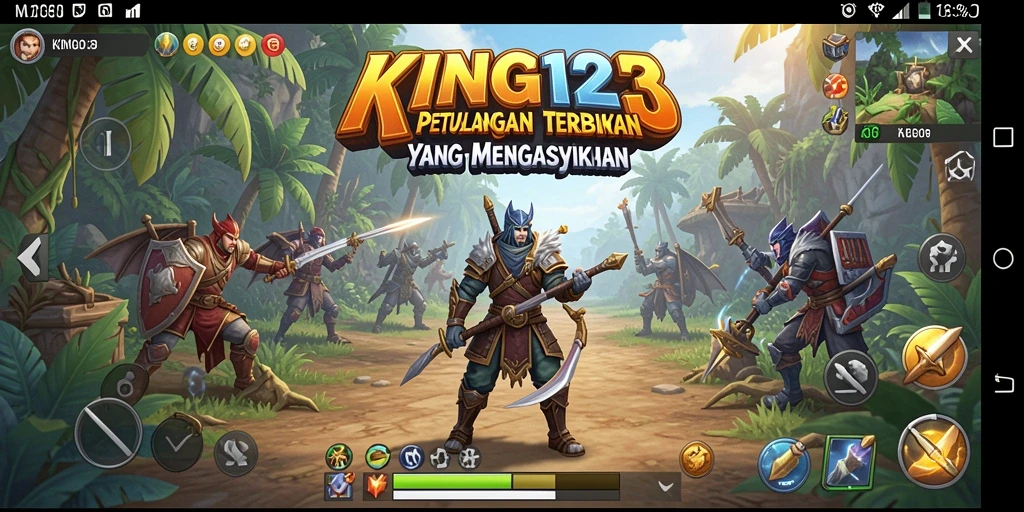 Tampilan utama KING123 dengan eksplorasi dunia Open World yang luas.