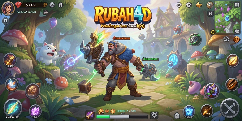 Tampilan gameplay RUBAH4D yang menakjubkan dalam petualangan RPG.